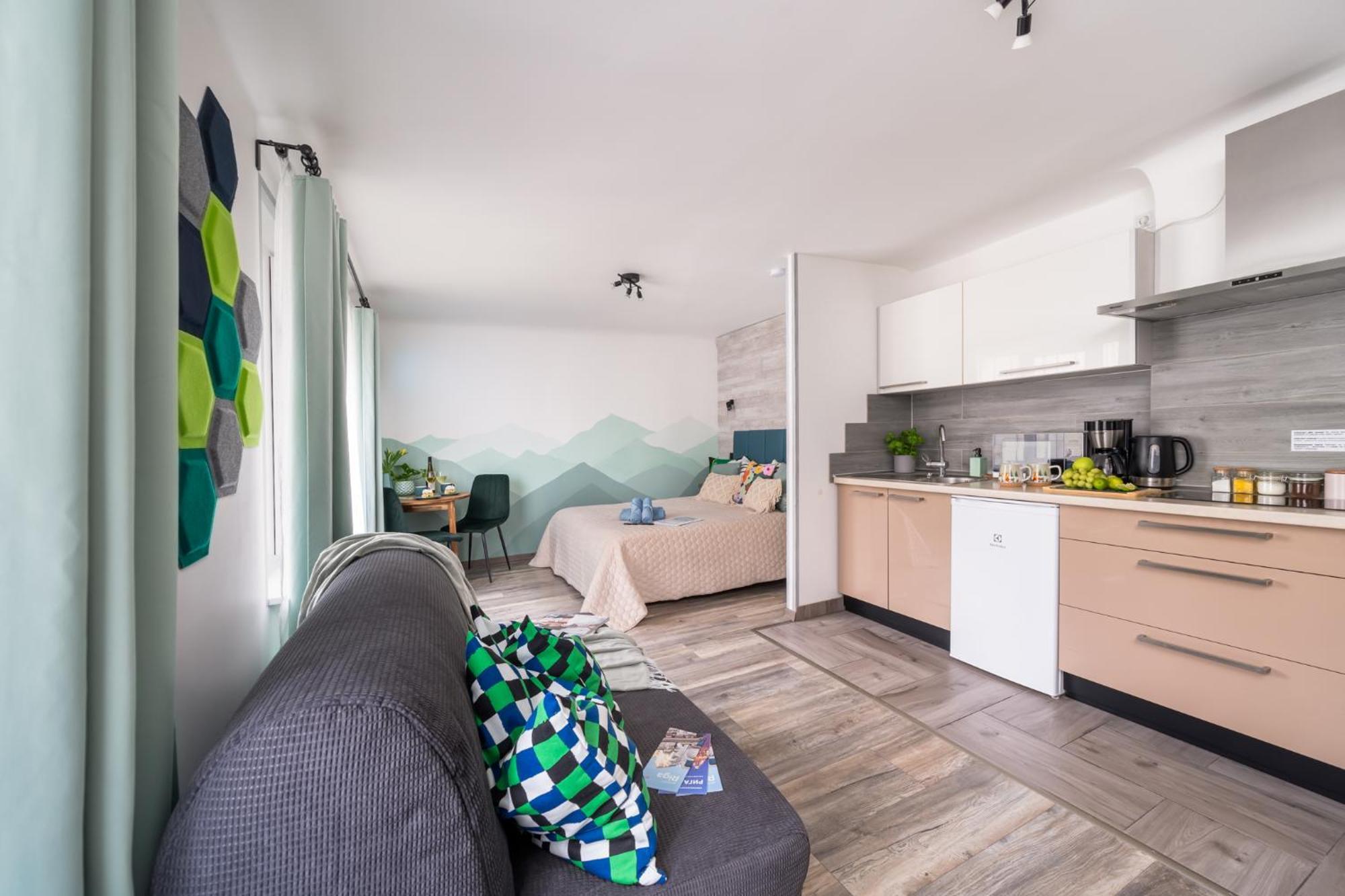 Green Garden & Private Parking Apartments With Playground Riga Luaran gambar